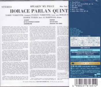 CD Horace Parlan Quintet: Speakin' My Piece LTD 613252