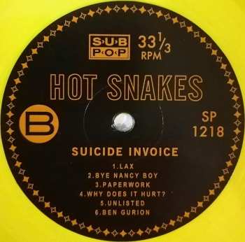 LP Hot Snakes: Suicide Invoice CLR 415620