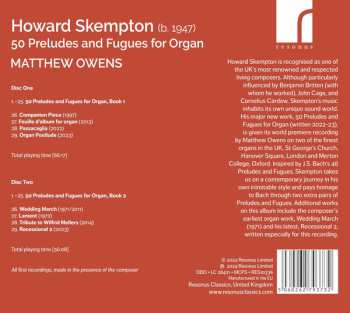 2CD Howard Skempton: Fifty Preludes And Fugues For Organ 618088