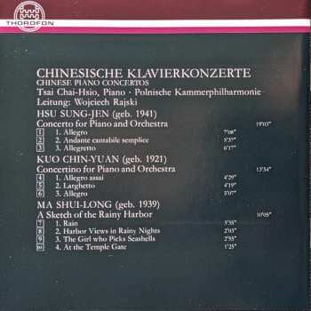 CD Hsu Sung-jen: Chinesische Klavierkonzerte = Chinese Piano Concerts 581113