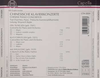 CD Hsu Sung-jen: Chinesische Klavierkonzerte = Chinese Piano Concerts 581113