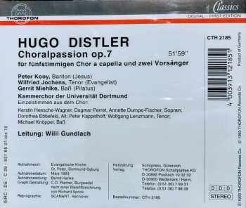 CD Hugo Distler: Choralpassion Op. 7 529500