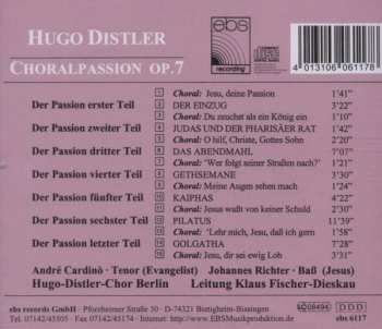 CD Hugo Distler: Choralpassion Op.7 599743