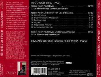 CD Hugo Wolf: Italienisches Liederbuch, Morike-Lieder & Spanisches Liederbuch 236791