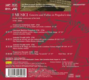 CD I Musici: Concerts And Follies In Pergolesi's Time 656517