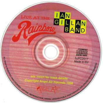 CD Ian Gillan Band: Live At The Rainbow 548029