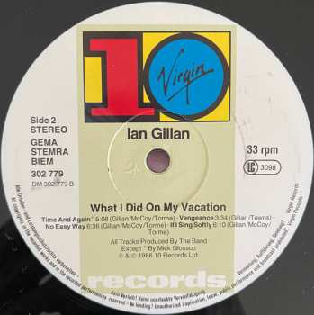 2LP Ian Gillan: What I Did On My Vacation 656268