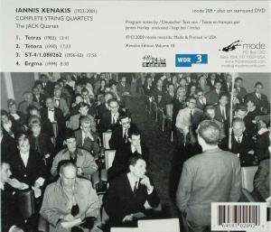 CD Iannis Xenakis: Complete String Quartets 294267