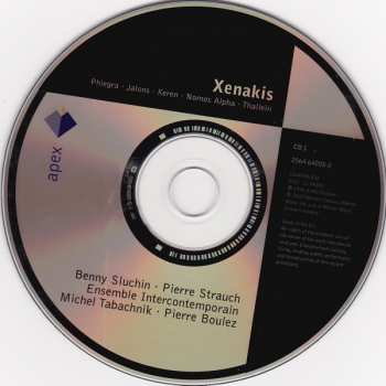 2CD Pierre Boulez: Phlegra • Jalons • Keren • Nomos Alpha • Thalleïn • Naama • À L'île De Gorée • Khoaï • Komboï 186780