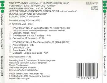 CD Ib Nørholm: Symphony 4 Op. 76 • Symphony 5 Op. 80 606736