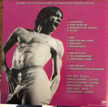 2LP Iggy Pop: San Francisco 1981 CLR | LTD 593058