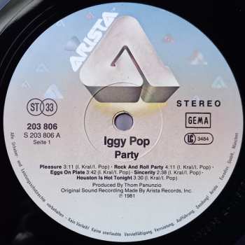 LP Iggy Pop: Party 654044