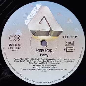 LP Iggy Pop: Party 654044