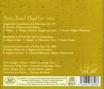 CD Ignaz Pleyel: Symphonie Concertante 476163