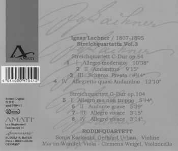 CD Ignaz Lachner: Streichquartette Vol.3 572620