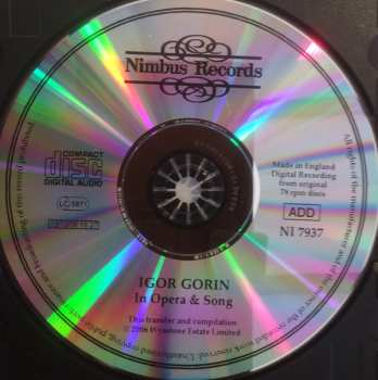 CD Igor Gorin: In Opera & Song 288616