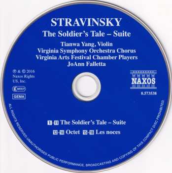 CD Igor Stravinsky: The Soldier's Tale – Suite / Octet ∙ Les Noces 229893