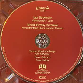 SACD Igor Stravinsky: Violinkonzert . Duos . Fantasie 555082