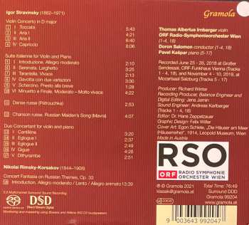 SACD Igor Stravinsky: Violinkonzert . Duos . Fantasie 555082