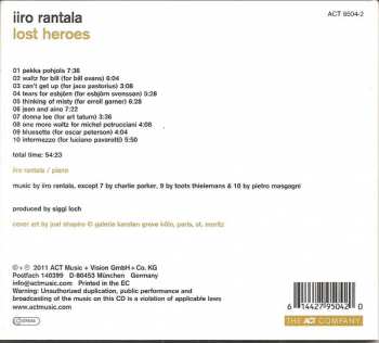 CD Iiro Rantala: Lost Heroes 429288