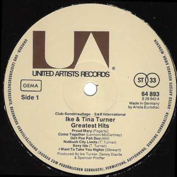 LP Ike & Tina Turner: Greatest Hits 602896