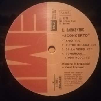 LP Il Baricentro: Sconcerto LTD | NUM 589711