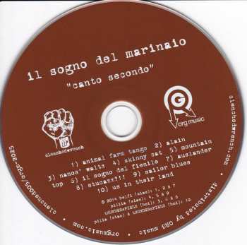 CD Il Sogno Del Marinaio: Canto Secondo 308836