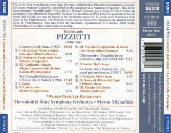 CD Ildebrando Pizzetti: Concerto Dell'Estate • L'Edipo Re • Clitennestra • La Festa Delle Panatenee 116356