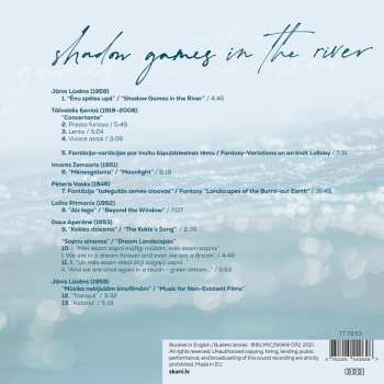 CD Ilona Meija: Shadow Games In The River: Chamber Music By Latvian Composers For Flute, Cello And Piano 572684