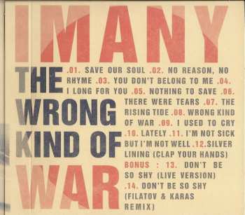 CD Imany: The Wrong Kind Of War 40981