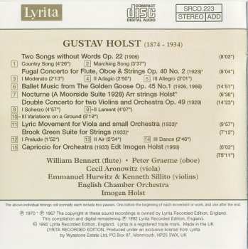 CD Gustav Holst: Ballet Music From The Golden Goose - Double Concerto... 624284