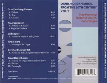 CD Inge Bønnerup: Danish Organ Music From The 20th Century Vol. 1 616680