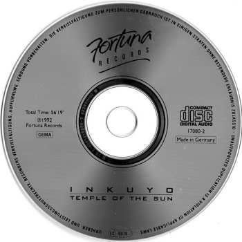 CD Inkuyo: Temple Of The Sun 604238