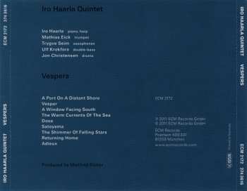 CD Iro Haarla Quintet: Vespers 512599