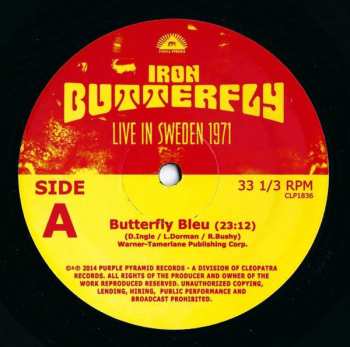 LP Iron Butterfly: Live In Sweden 1971 613451