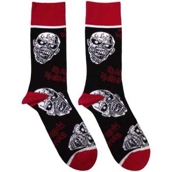 Merch Iron Maiden: Iron Maiden Unisex Ankle Socks: Eddie Skulls (uk Size 7 - 11) 42 - 47