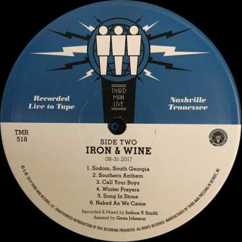 LP Iron And Wine: Live at Third Man Records 589660