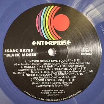 2LP Isaac Hayes: Black Moses CLR 640801