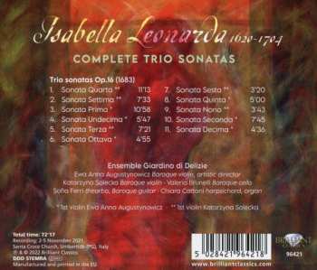 CD Isabella Leonarda: Isabella Leonarda, Complete Trio Sonatas 576071