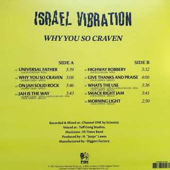 LP Israel Vibration: Why You So Craven 561949