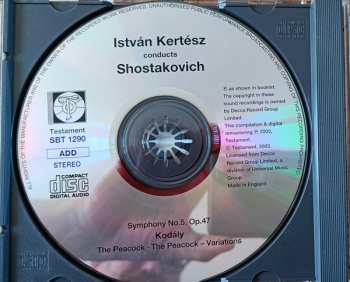 CD Dmitri Shostakovich: István Kertész Conducts Shostakovich:Symphony No.5, Kodály Peacock Variations  555067