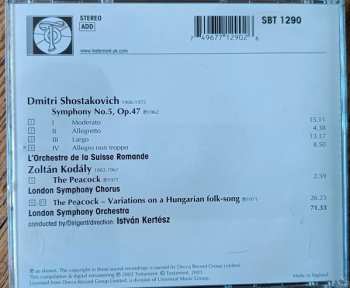 CD Dmitri Shostakovich: István Kertész Conducts Shostakovich:Symphony No.5, Kodály Peacock Variations  555067