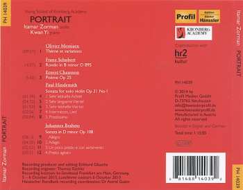 CD Itamar Zorman: Portrait 591810