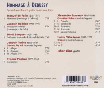 CD Izhar Elias: Hommage Á Debussy: Spanish And French Guitar Music From Paris 621097