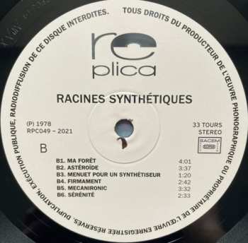 LP Joël Fajerman: Racines Synthétiques 606812