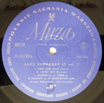 LP Johnny Griffin: Jazz Jamboree 63 Vol. 2 616480