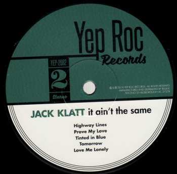 LP Jack Klatt: It Ain't The Same 589230