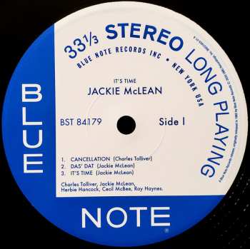 LP Jackie McLean: It's Time! 18383