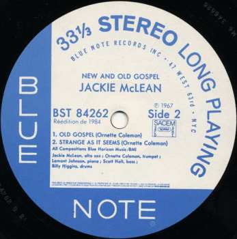 LP Jackie McLean: New And Old Gospel 614956