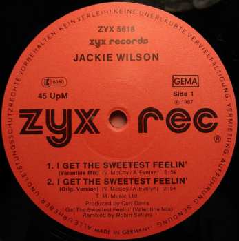 LP Jackie Wilson: I Get The Sweetest Feeling 609119